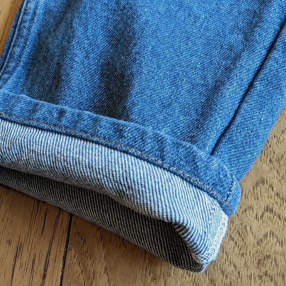 L.L. Bean Vintage 100% Cotton High Rise Relaxed Straight Rich Blue Jeans 28 10 4 - Picture 3 of 10